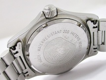 B23-2090 TAG Heuer タグ・ホイヤー 962.213 プロフェッショナル200M クォーツ 腕時計 デイト グレー文字盤 ステンレス メンズ 稼働品 中古_画像6
