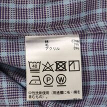 【新品 未使用】 SIMPLE LIFE シンプルライフ レナウン ウール混 長袖 ボタンダウン チェック ネル シャツ Sz.L　メンズ　C3T09246_A#B_画像10