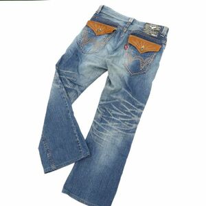 EDWIN エドウィン 431XVS USED加工★ ウエスタン ブーツカット デニム パンツ ジーンズ Sz.32　メンズ 日本製　C3B03973_A#R