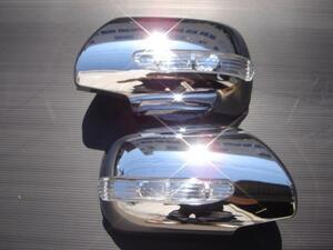 クロームメッキ LED ドアミラー サイドミラー　カバー パネル　トヨタ　 ハイラックスサーフ　210系　215系　サーフ