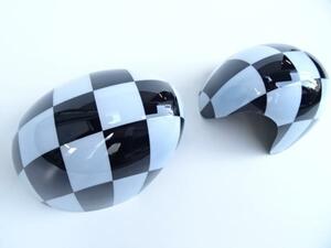  Mini door mirror cover F56 MNI Cooper checker flag 