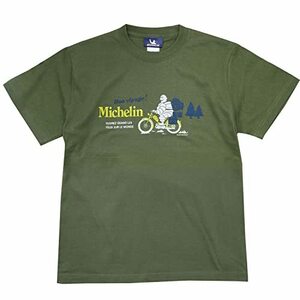 ミシュラン (Michelin) Tシャツ (T-Shirt) ツーリング (Touring) Sサイズ ライトオリーブ・・・