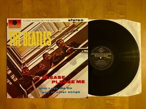 GOLD PARLOPHONE stereo PCS3042 BEATLES PLEASE PLEASE ME Reissue Vinyl LP ビートルズレコード john lennon paul mccartney EU UK