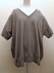  free shipping!Zucca mocha beige color. silk cashmere . oversize sweater (M)