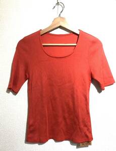 C13[SCAPA]( Scapa ) short sleeves cut and sewn red 38M * new goods tag attaching *