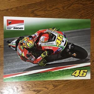 Valentino Rossi DUCATI Desmosedici ポスター☆デッドストック