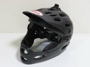 ■(102)BELL Super 3R MIPS ベル MTB ダウンヒル フルフェイス ヘルメット Lサイズ ブラック【良品】