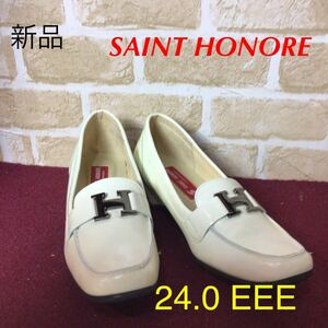 [ распродажа! бесплатная доставка!]A-120 SAINTHONORE! Loafer! белый! белый!24! модный! симпатичный! новый товар! не использовался 