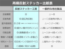 【反射ステッカー工房】置き配OKステッカー 白 Sサイズ 再帰反射 荷物 宅配便 宅急便 郵便 宅配ボックス 留守 置き配 置配_画像6