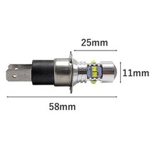 １円～ ★12V/24V LEDショートバルブ H3C H3D 2個 ホワイト フォグランプ 50W CREE LEDバルブ プロジェクターレンズ搭載　3a_画像3