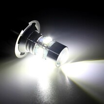 １円～ ★12V/24V LEDショートバルブ H3C H3D 2個 ホワイト フォグランプ 50W CREE LEDバルブ プロジェクターレンズ搭載　3a_画像2