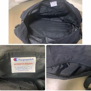 Champion チャンピオン ボストンバッグ ショルダーベルト付 2WAYタイプ ブラック 男女兼用 38L タグ付未使用品 美品 100サイズ発送の画像5