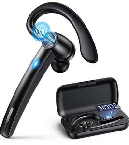 【Bluetooth ヘッドセット】Bluetooth 5.3 チップ搭載 超長360待受時間 Bluetoothイヤホンブルートゥースイヤホン500mAh充電ケース付き