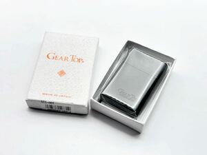 5-24 未使用 GEAR TOP ギア トップ レザー 手縫い 本革巻きオイル ライター 日本製 GT5-001 ブラック 元林