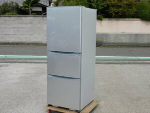 【正常動作品】TOSHIBA 3ドア冷蔵庫 GR-M33S シルバー 330L 18年 大型 自動製氷 中古 清掃済み 家庭用 綺麗