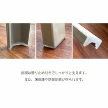 アウトレット スツール3脚セット PP樹脂 円形 軽量 スタッキング可能 重ね 滑り止め付き ダイニングスツール 椅子省スペース 北欧 アウトレ_画像6