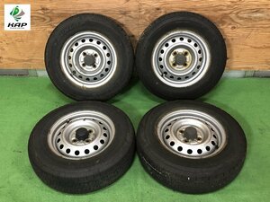 トヨタ純正　13×5J　スチールホイール ＆ タイヤ　DUNLOP　165R13 6PR　4本セット ～ プロボックス・サクシード 他 ～ 【個人宅配送不可】