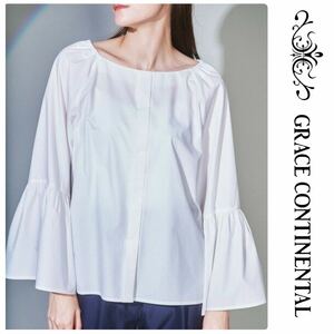  Grace Continental volume flair blouse new goods white shirt GRACE CONTINENTAL Diagram Grace Class 