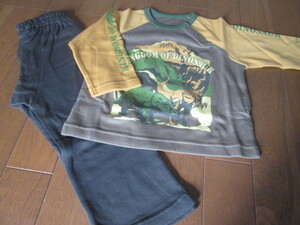  prompt decision new goods unused long sleeve pyjamas (80) dinosaur 2