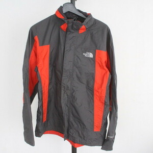 f14 2000年代製 ノースフェイス NORTHFACE HYVENT ナイロンジャケット■00s 表記Sサイズ グレー オレンジ アメカジ アウトドア 90s TNF 80s