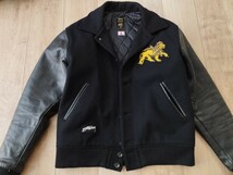 STUSSY × Nexus7 RETROSPECTIVE 30周年 VARSITY JACKET ステューシー ネクサスセブン ラスタライオン スタジャン Lサイズ_画像1