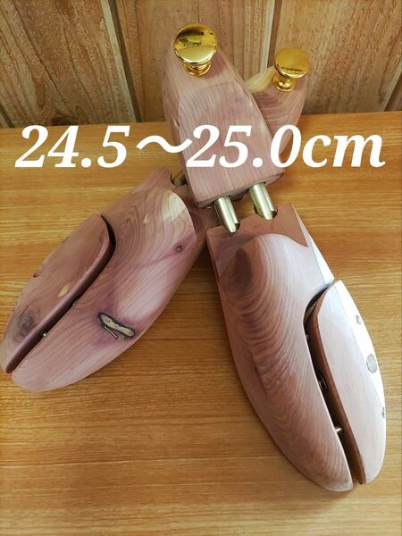 ☆天然木☆天然素材☆杉の木シダー☆メンズ☆シューキーパー☆サイズ39-40（24,5cm-25,0cm)☆新品未使用 