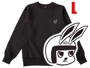 Champion Reverse Weave TYPE CHECKER RABBIT SWEAT BLACK L/チャンピオンリバースウィーブスウェット鉄スクーター富士重工業うさぎ刺繍