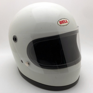  бесплатная доставка BHV защита есть BELL STAR II WHITE 59cm/ винтажный шлем bell Star 2 белый onroad full-face группа ад местного производства старый машина ассоциация madmax60s70s