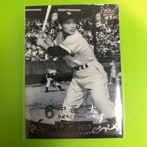 中西太　BBM 2009 週刊プロ野球　セ・パ誕生60年付録カード　西鉄　西武　ライオンズ