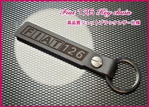  Fiat 126 restore muffler down suspension head light FIAT 126 Logo jet black leather key holder limited amount arrival last 1 piece 