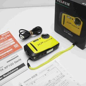 新品同様 FinePix XP120 イエロー 即日発送 コンデジ FUJIFILM 本体 あすつく 土日祝発送OK