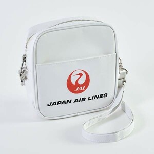  prompt decision! limitation! new goods unused!JAL Japan Air Lines 70 anniversary commemoration reprint shoulder bag Eara in bag S amenity goods white 