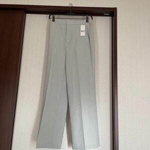 新品　GU ストレッチテーパードパンツ L