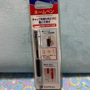 シヤチハタ ネームペン キャップレスS ネーム印メールオーダー シルバー 0.7mm TKS-AUS1（MO）
