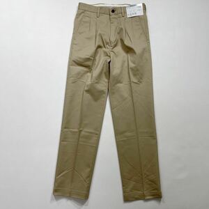 49 未使用 SEVEN&i セブンアンドアイ MENS CHINOS ツータック チノパンツ ストレッチ 防シワ 洗える シャツストッパー コットン 31020P