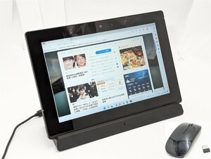 1円～ 新品マウス、ドック付き 高速SSD 10.1型タッチパネル 中古美品タブレットPC NEC PC-VKF11T1B1 Bluetooth カメラ Windows11 Office