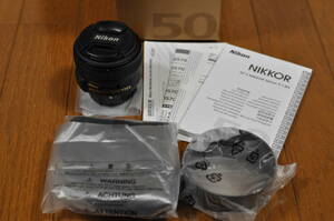 極上品 Nikon ニコン AF-S NIKKOR 50mm f/1.8G 元箱・ケース等付属品全てあり フルサイズ対応 単焦点 Fマウントレンズ 新品同様