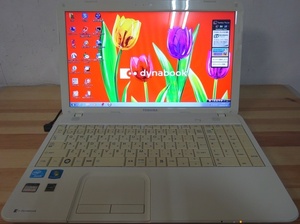 東芝 ノートパソコン dynabook B452/22FB/Cele B820 1.7GHz/2GB/500GB/中古特価良品