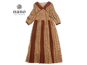  Nano Universe nano UNIVERSE pretty olientaru total pattern print pull over One-piece 38