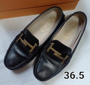 Tod's トッズ　ダブルT レザードライビングシューズ 36.5