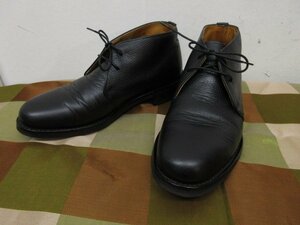 t1540　美品　ロイドフットウェア　メンズ　ショートブーツ　イングランド製　ブラック　レザー　本革　サイズ6 1/2　LLOYD FOOTWEAR