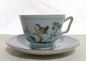 スポード クィーンズバード ティーカップ ソーサー 鳥 イギリス ヴィンテージ アンティーク 陶器 Spode Queen's Bird