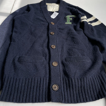 【レターパックプラス】新品 Abercrombie & Fitch ネイビー アバクロンビー＆フィッチ 定価17600円 ニットカーディガン Mサイズ_画像4