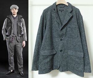 22AW Engineered Garments エンジニアードガーメンツ Loiter Jacket Poly Wool Herringbone ロイター ジャケット S ヘリンボーン