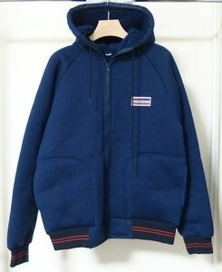 WAREHOUSE ウエアハウス Lot 2154 CLASSIC PILE HOODIE クラシック パイル フーディー パーカー L NAVY