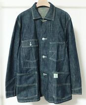 RUFF 'n' TUFF / POST O'ALLS OVERALLS ポスト オーバーオールズ デニム カバーオール ジャケット M_画像1