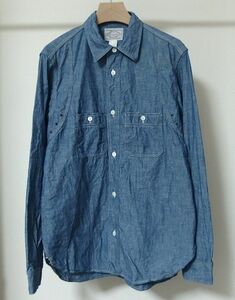 WORKERS ワーカーズ WORK Shirt シャンブレー ワーク シャツ 15 1/2