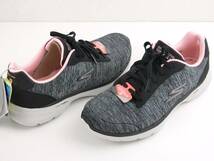 【訳あり未使用】SKECHERS GO WALK 6 超軽量 ULTRA GO ウォーキングシューズ 左24.0cm 右24.5cm ブラック/ピンク ◆洗濯機で洗える【0676】_画像2