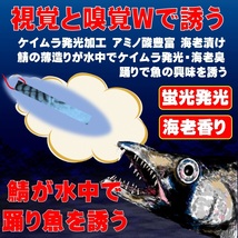 釣り餌 釣りエサ 集魚剤 ケイムラ蛍光発光 桜海老漬け 鯖 薄造り半身２枚組 冷凍 オキアミ 冷凍イワシ エサ 海上釣堀 エサ 釣り侍のデコ餌_画像10