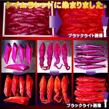 集魚剤 紫外線加工液 アミノ酸配合 ケイムラレッド190ml２本組 ケイムラ 液 冷凍 オキアミ 冷凍イワシ エサ 海上釣堀 エサ 釣りエサ 釣り餌_画像8